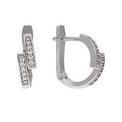 Серьги из серебра АРИНА 1039362-01110