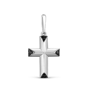 Подвеска крест из серебра Серебро России 7-06рч416