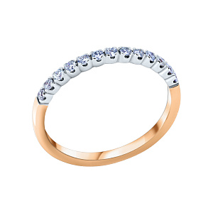 Кольцо обручальное с бриллиантом ГАЛЕРЕЯ ЭКСКЛЮЗИВА 3516005