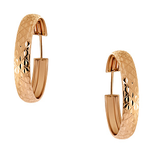 Серьги кольца из золота Магнат А 021041