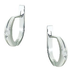 Серьги с бриллиантом ГАЛЕРЕЯ ЭКСКЛЮЗИВА 4570020