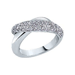 Кольцо с бриллиантом Арт-Модерн 010638-Б