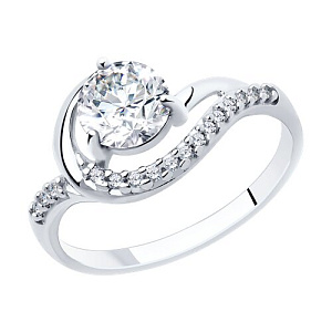 Кольцо из серебра SOKOLOV 94-110-00013-1