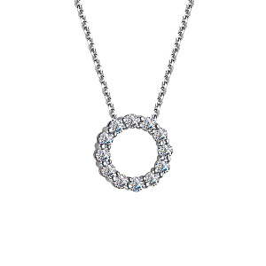 Колье с бриллиантом АЛЬКОР 64647-200