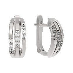 Серьги из серебра АРИНА 1039902-01110