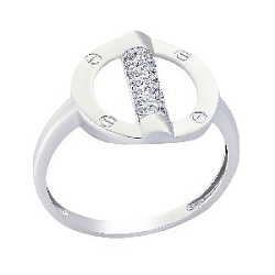 Кольцо из серебра CORONA к4388