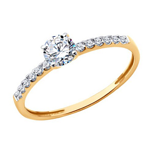 Кольцо помолвочное из золота SOKOLOV 51-110-02334-1