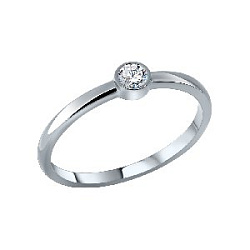 Кольцо помолвочное с бриллиантом ГАЛЕРЕЯ ЭКСКЛЮЗИВА 4513099М