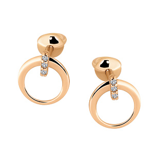 Серьги пуссеты с бриллиантом АРИНА 1052022-11140