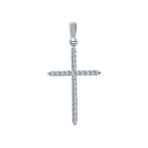 Подвеска крест из золота РОСТЗОЛОТО 0261