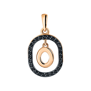 Подвеска буквы из золота RUSGOLDART 3689407о 1 10 2