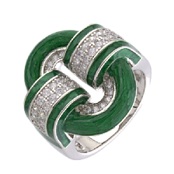 Кольцо из серебра Silver Sky R39492-GREEN