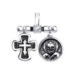 Подвеска икона из серебра SOKOLOV 95-130-00931-1