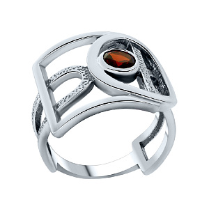 Кольцо из серебра Циркон С 10061