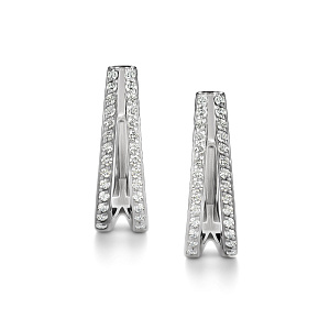 Серьги с бриллиантом АЛЬКОР 26267-200