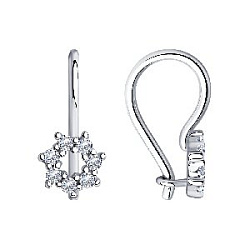 Серьги детские из серебра SOKOLOV 94-120-00675-1
