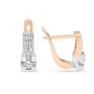 Серьги детские из золота РОСТЗОЛОТО 2328