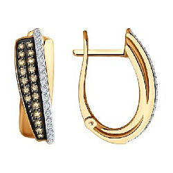 Серьги с бриллиантом SOKOLOV 1022178 №25 6