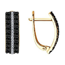 Серьги с бриллиантом SOKOLOV 7020062