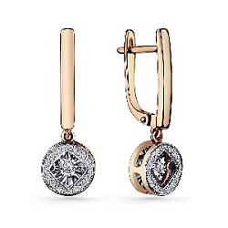 Серьги с бриллиантом grigoriev 02-11-5924-31-00-1