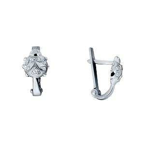 Серьги детские из серебра Аврора 83054