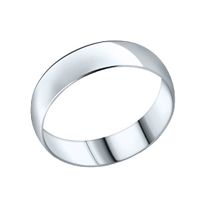 Кольцо обручальное из серебра 5912117