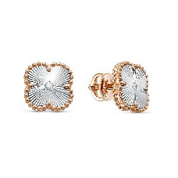 Серьги пуссеты с бриллиантом 5-7316-103И1-2К