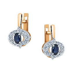 Серьги с бриллиантом Бриант ER2655S