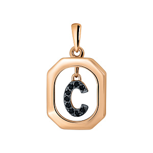 Подвеска буквы из золота RUSGOLDART 3689307с 1 10 2