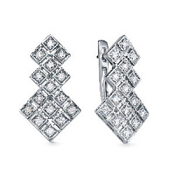 Серьги с бриллиантом 5-7637-103-2Б