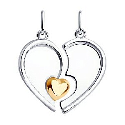 Подвеска из серебра SOKOLOV 94-130-01908-1