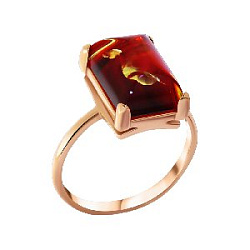 Кольцо из серебра Янтарная волна 820155р