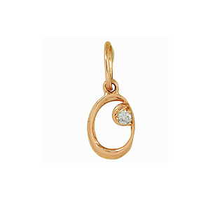 Подвеска буквы из золота RUSGOLDART 310807 1 1 10о