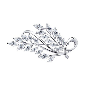 Брошь из серебра SOKOLOV 94-140-00485-1