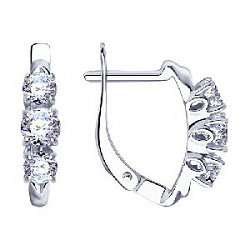 Серьги из серебра SOKOLOV 94-120-01216-1