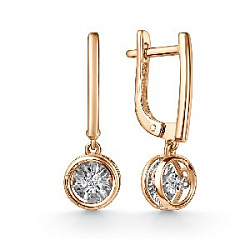 Серьги с бриллиантом grigoriev 02-11-51201-11-00-1