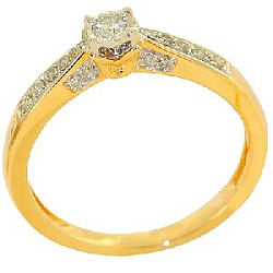 Кольцо помолвочное с бриллиантом Бриант RYI21175D