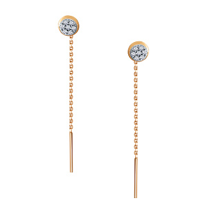 Серьги продежки из золота 01-217775