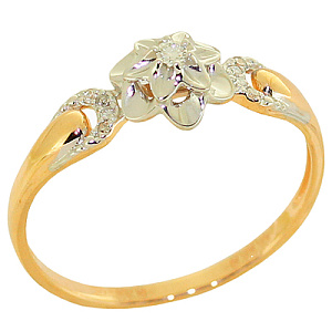 Кольцо с бриллиантом SOKOLOV 1011405