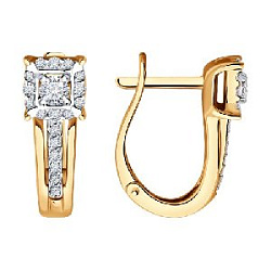 Серьги с бриллиантом SOKOLOV 1022138 №25 38