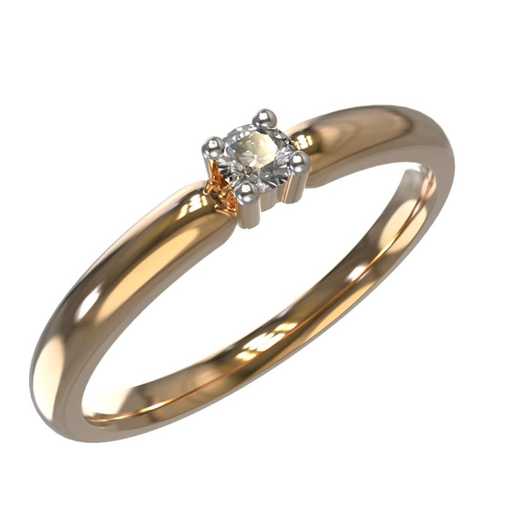 Кольцо помолвочное с бриллиантом АРИНА 1030691-11240