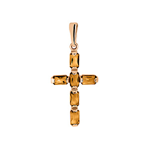 Подвеска крест из золота MAGIC STONES 04-1-038-1000-010
