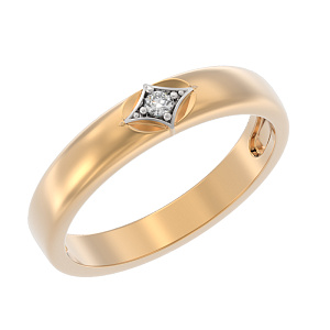 Кольцо обручальное с бриллиантом АРИНА 1021331-11140