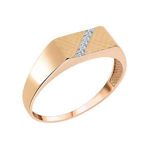 Кольцо мужское из золота Атолл 4175а