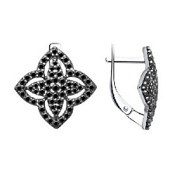 Серьги из серебра SOKOLOV 94027253
