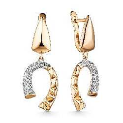 Серьги из золота CORONA с4364