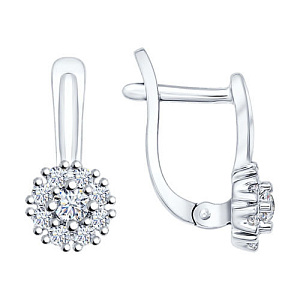 Серьги детские из серебра SOKOLOV 94021908