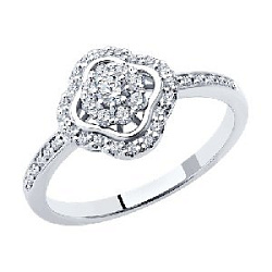 Кольцо с бриллиантом SOKOLOV 1012122