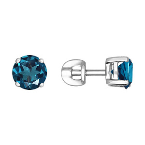 Серьги пуссеты из серебра SOKOLOV 92020456