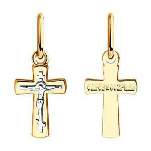 Подвеска крест из золота SOKOLOV 121493